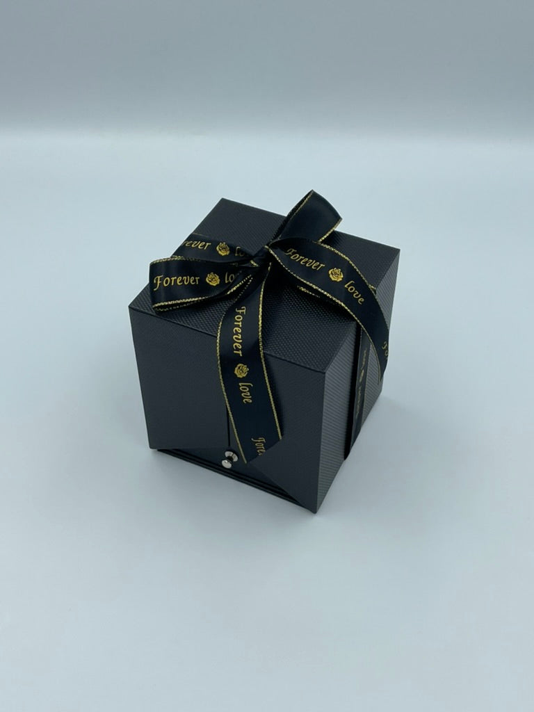 Κολιέ Καρδιά με Τριαντάφυλλο Σαπουνιού