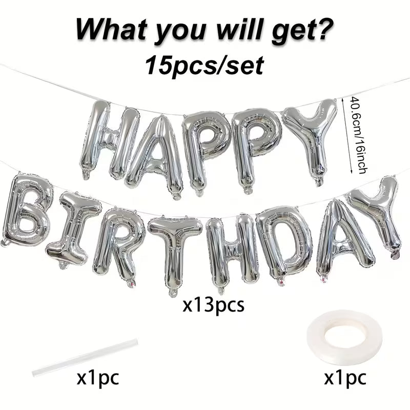 Σετ μπαλονιών “Happy Birthday”