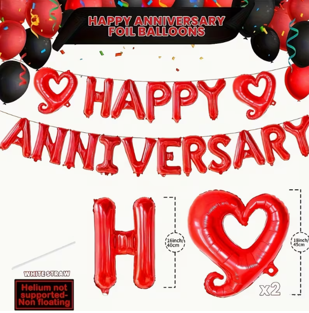 Σετ Μπαλονιών "Happy Anniversary"
