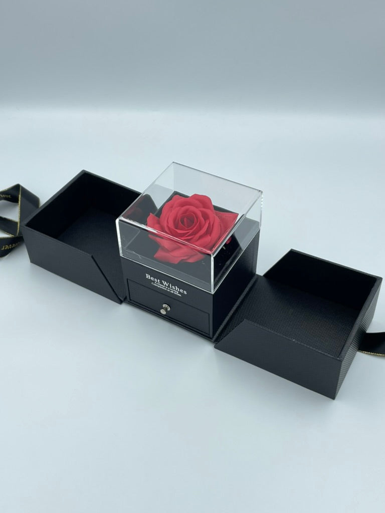 Κολιέ Καρδιά με Τριαντάφυλλο Σαπουνιού