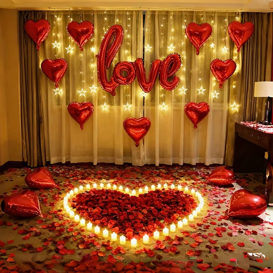 Σετ μπαλονιών "καρδιές και LOVE"