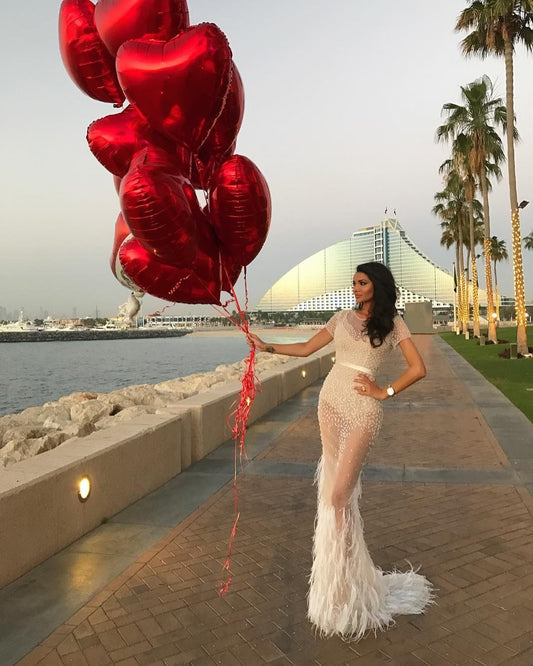 Μεγάλες Κόκκινες foil Καρδιές