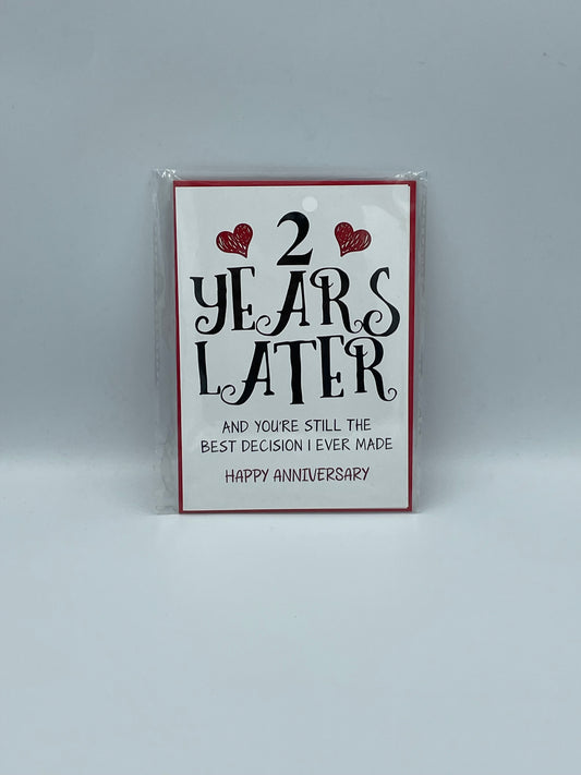 Κάρτα Επετείου 2 Χρόνων