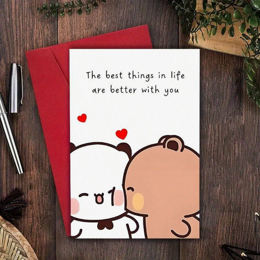 Κάρτα “The Best Things In Life Are Better With You”