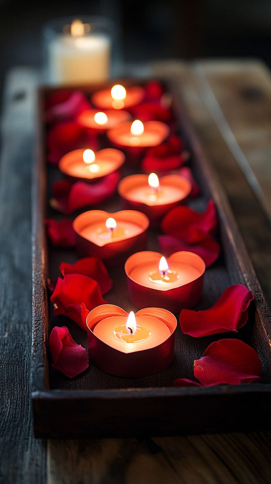 Κεράκια σε Σχήμα Καρδιάς