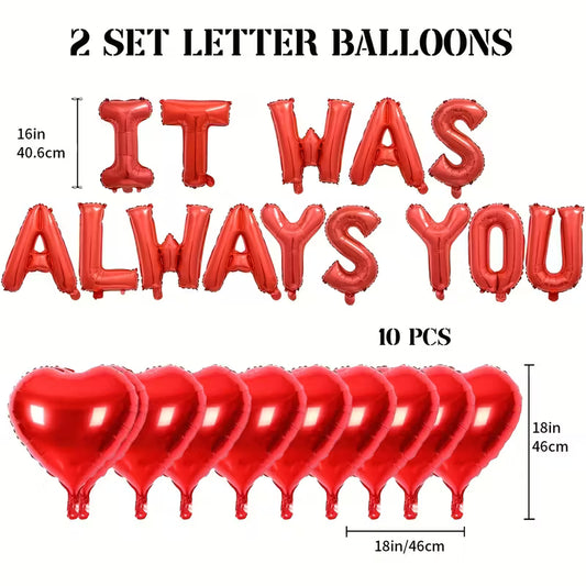 Σετ μπαλονιών “IT WAS ALWAYS YOU”