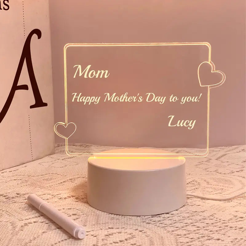 Φωτιζόμενη Καρδιά Μηνυμάτων LED με Στυλό