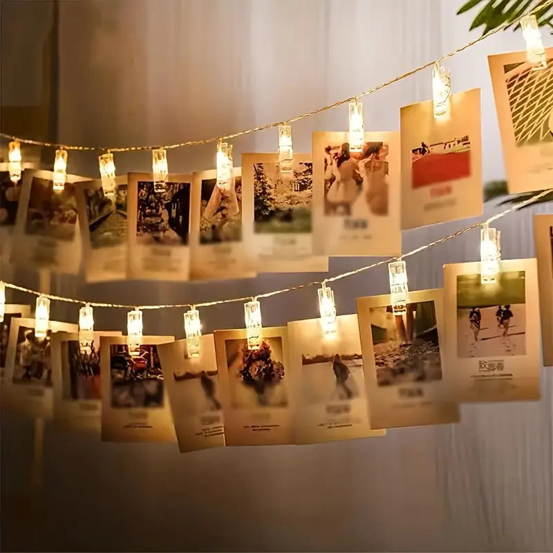 Φωτάκια με κλιπ για Φωτογραφίες