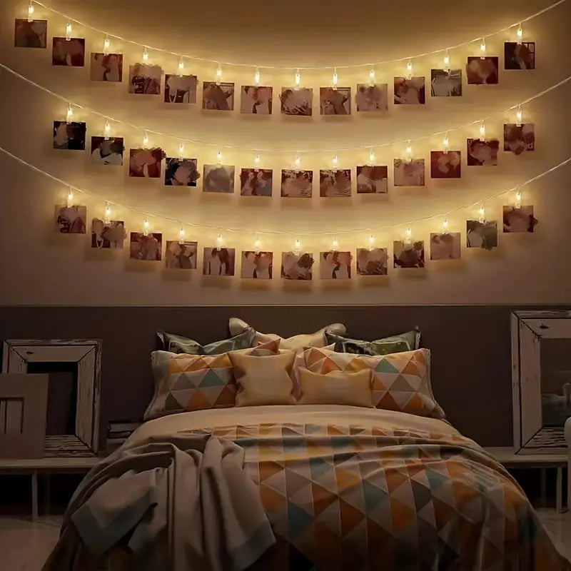 Φωτάκια με κλιπ για Φωτογραφίες