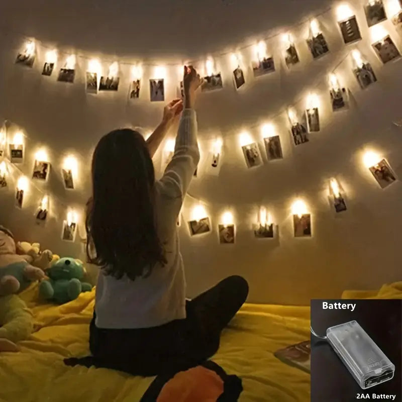 Φωτάκια με κλιπ για Φωτογραφίες