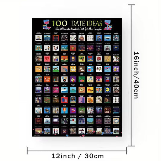 Αφίσα “100 Date Ideas”