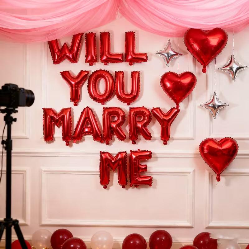 μπαλονια "Will You Marry Me"