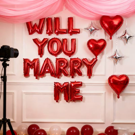 μπαλονια "Will You Marry Me"